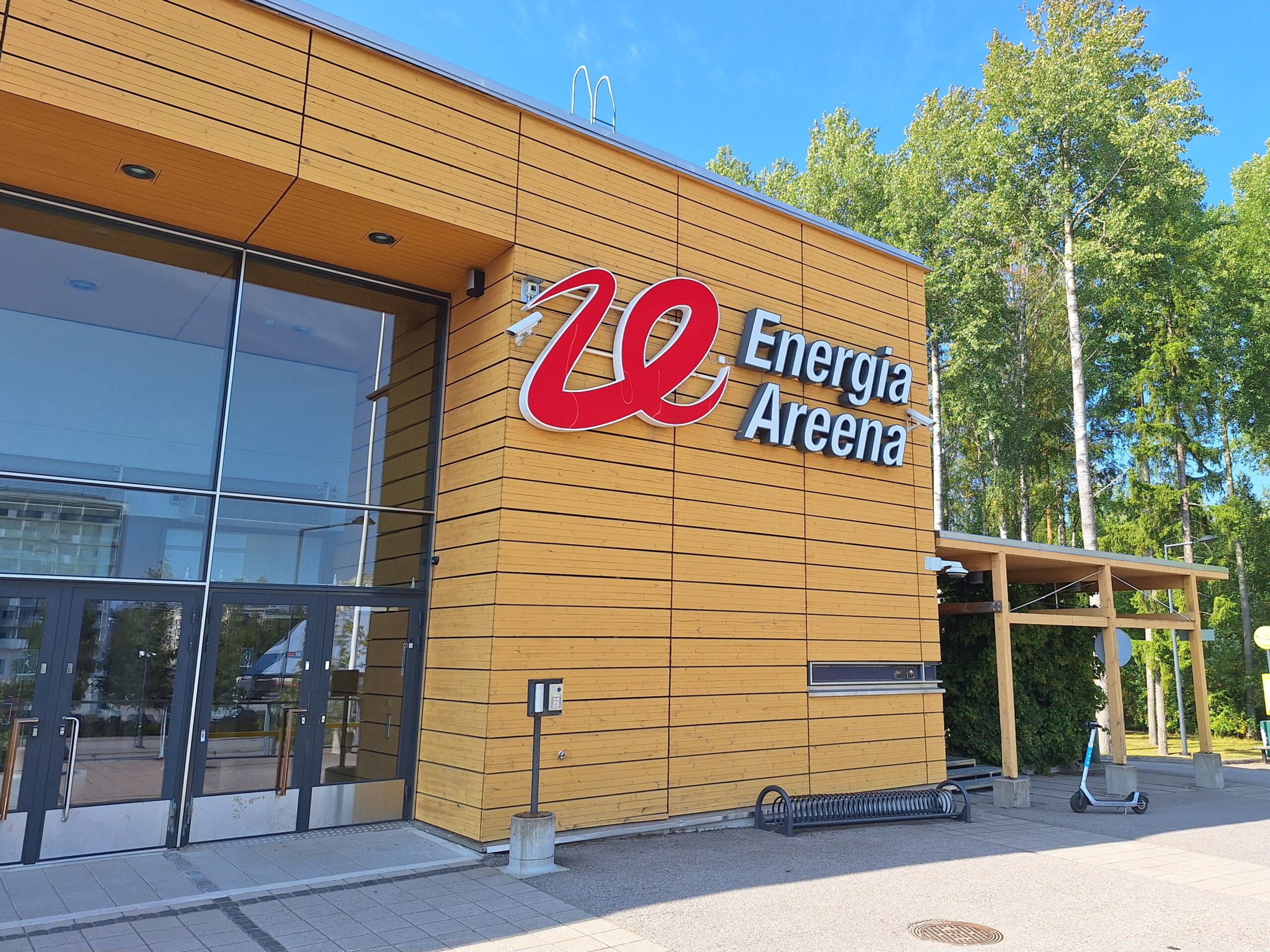 Arctic Open entrance at Energia Areena entrance